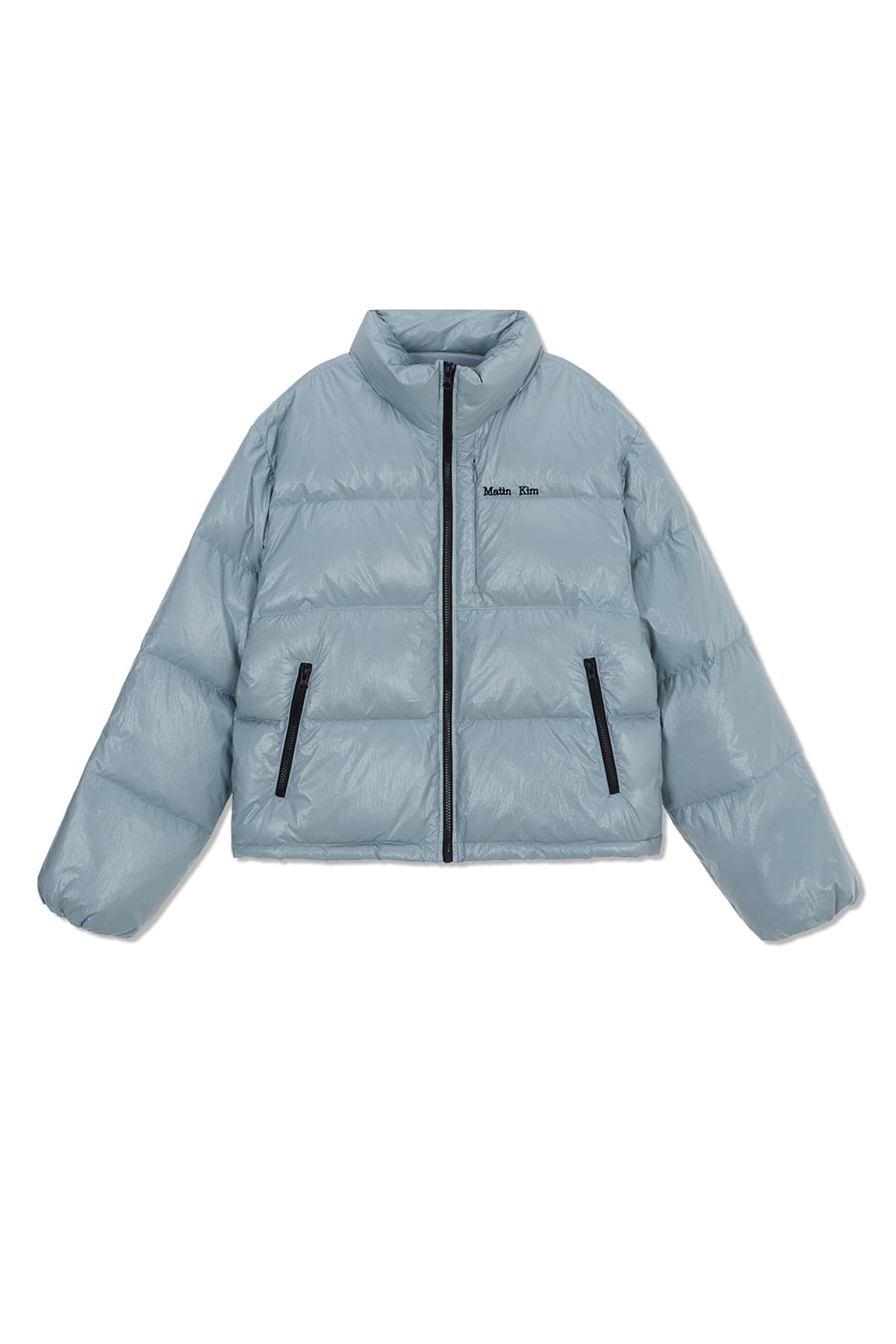 SMALL LOGO VOLUME DOWN JUMPER FOR WOMEN IN LIGHT GREY