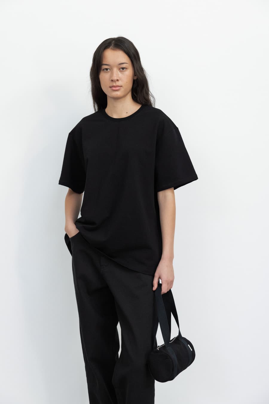 Oversized Long T-shirt (Black)