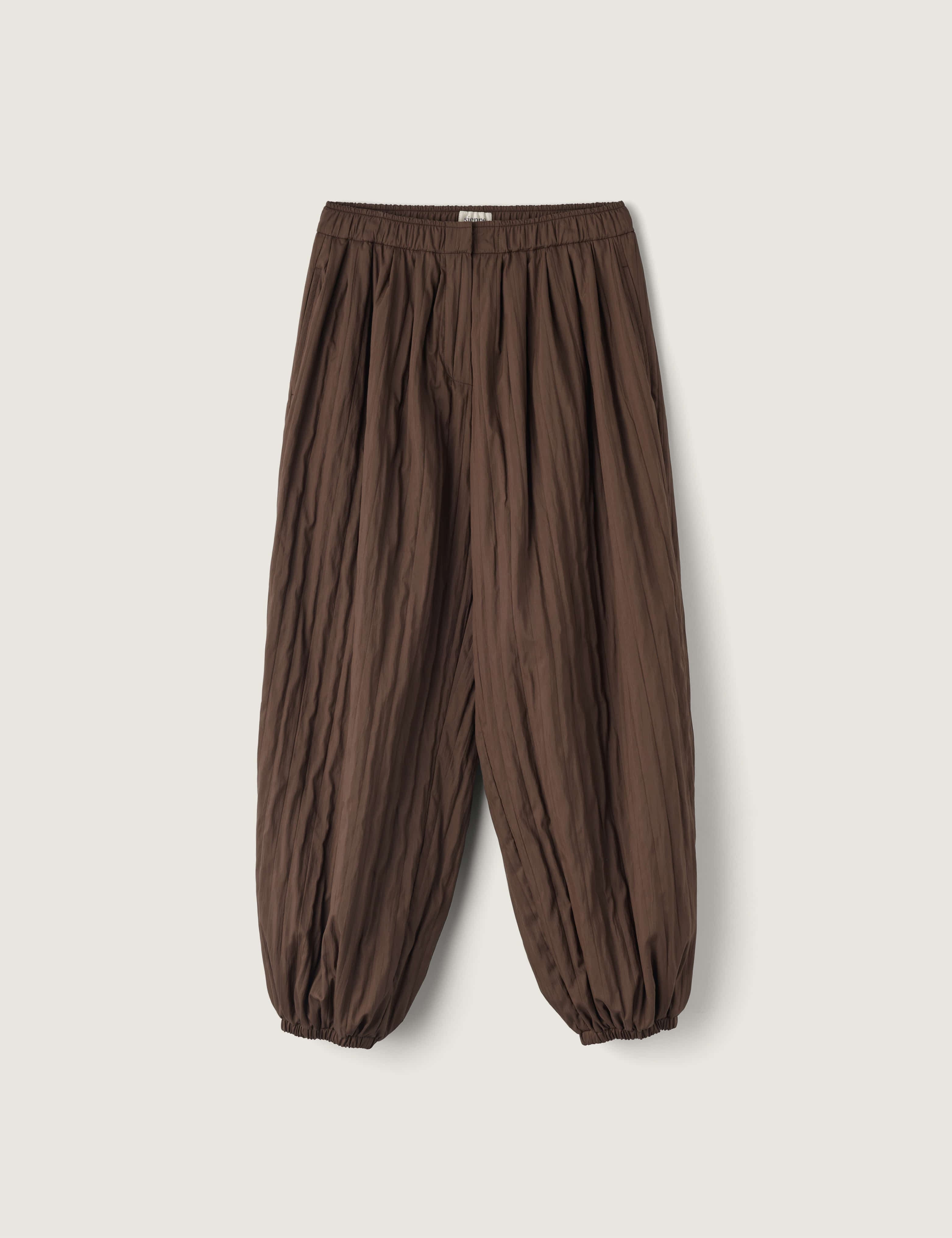 Parker Shirring Pants (Brown)