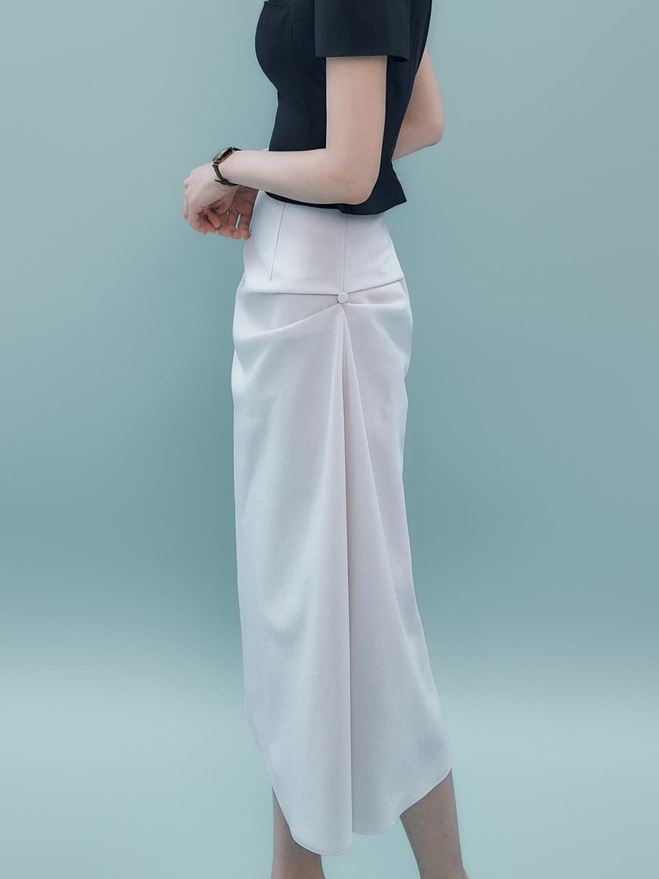 Auro Button Skirt