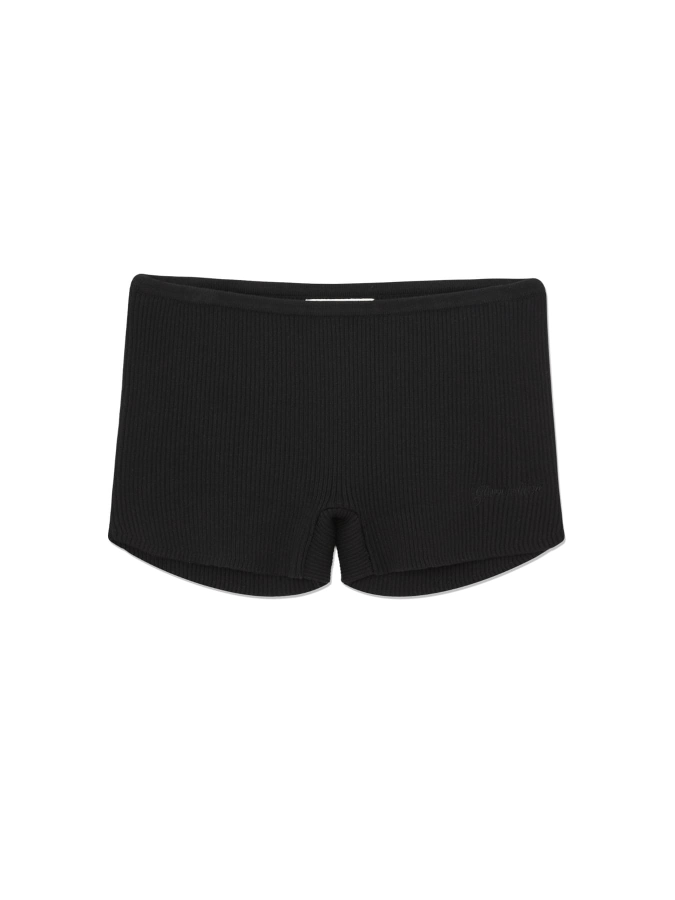 G KNIT REST SHORTS (BLACK)