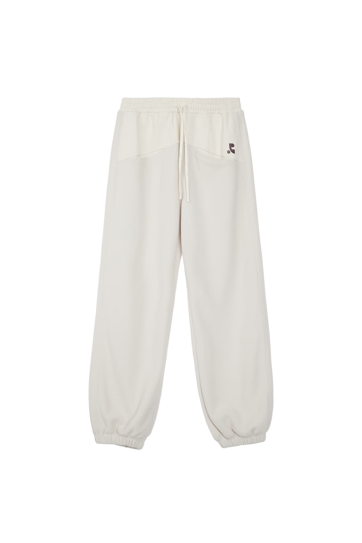 COLORATION FLEECE JOGGER PANTS - IVORY