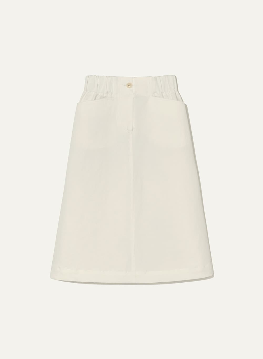 Phiro Cotton Skirt White