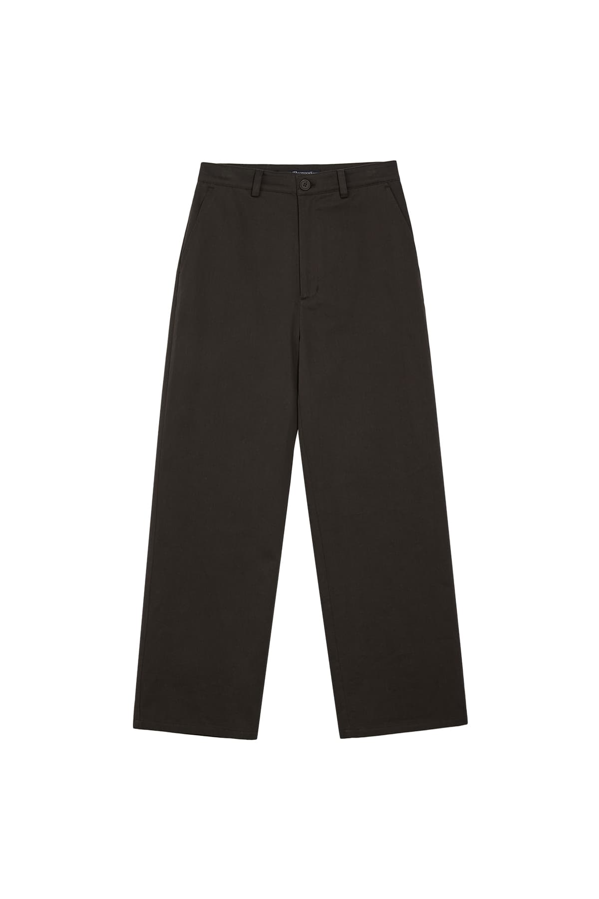 LOGO COTTON PANTS - BROWN