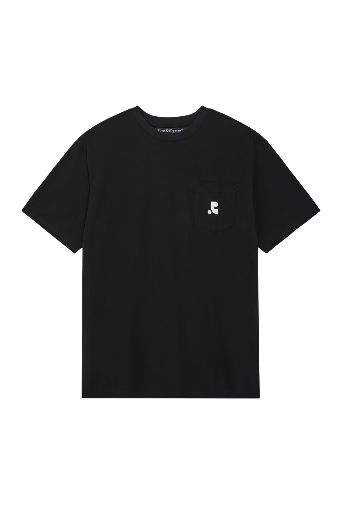 POCKET CREWNECK T-SHIRT - BLACK