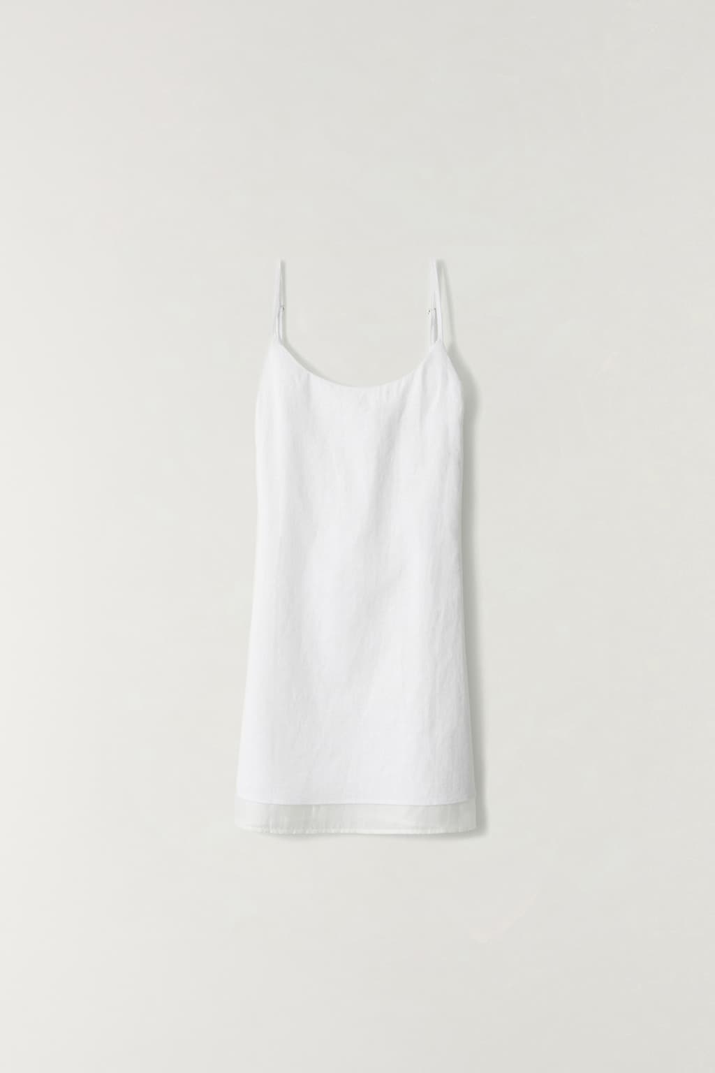 린넨 레이어드 원피스 WHITE