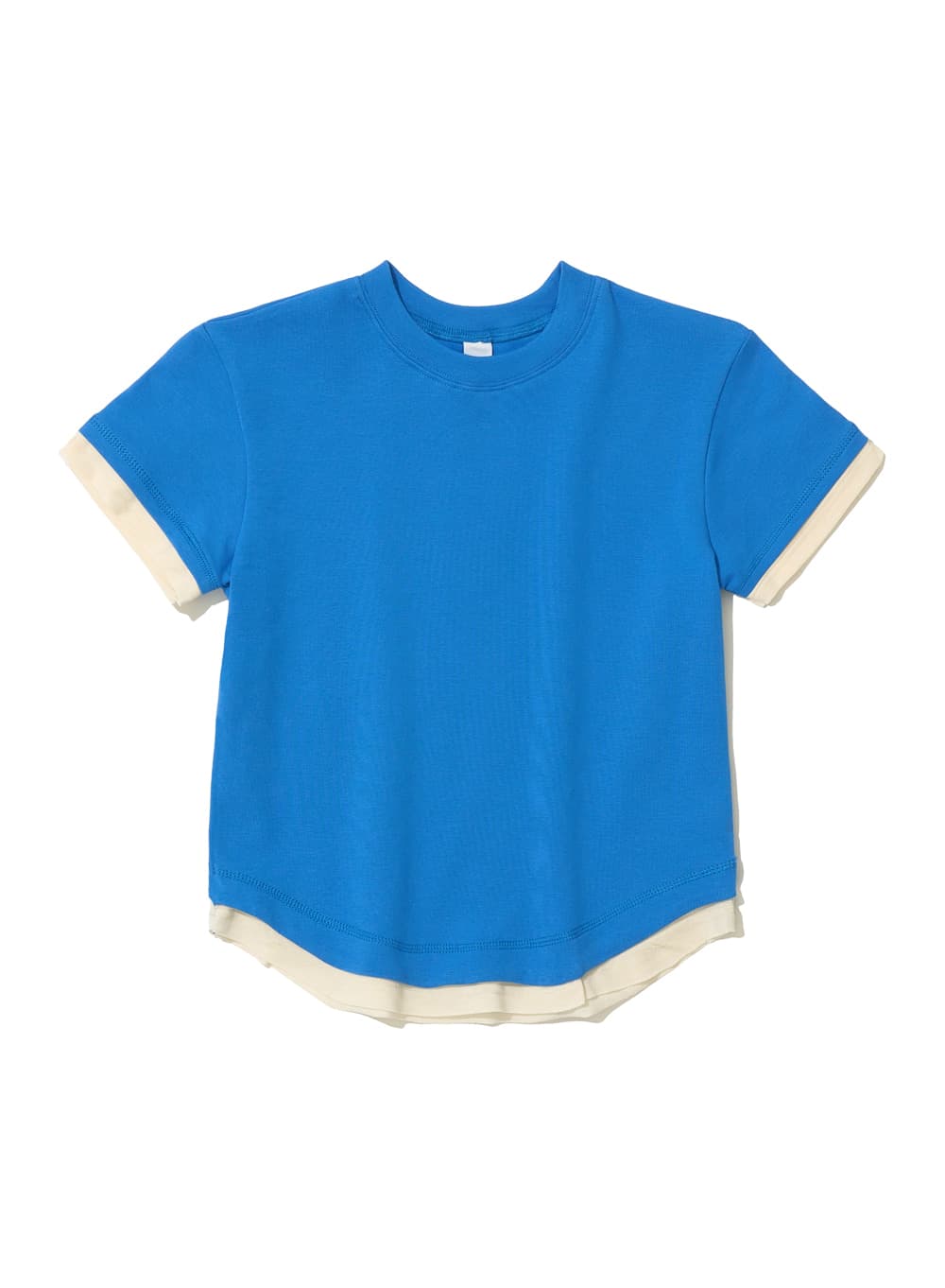 LAYERED SHORT SLEEVE TEE_BLUE