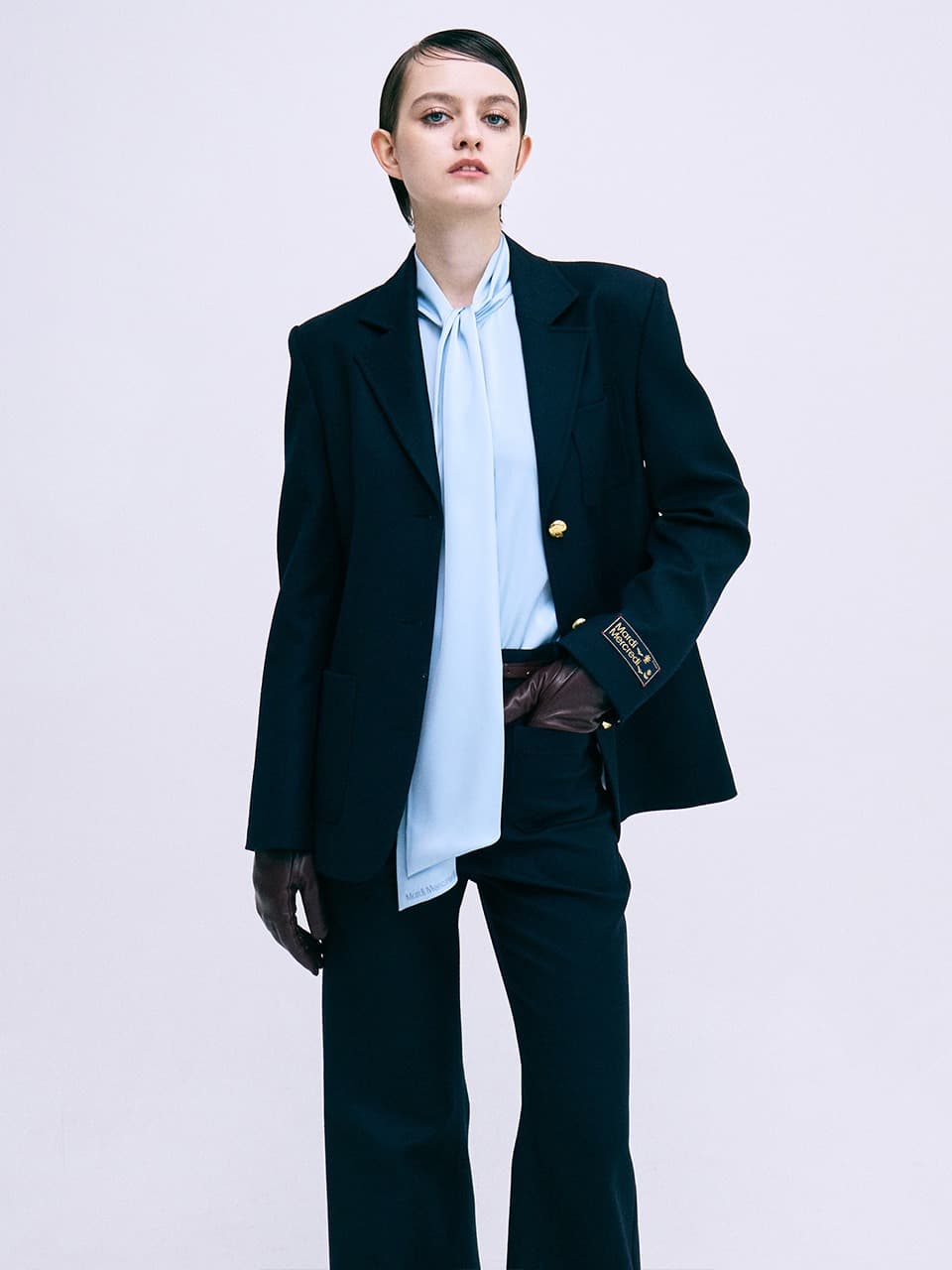 WOOL CLASSIC SINGLE JACKET_NAVY