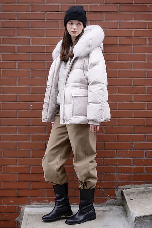 25WN fox down half coat [IV]