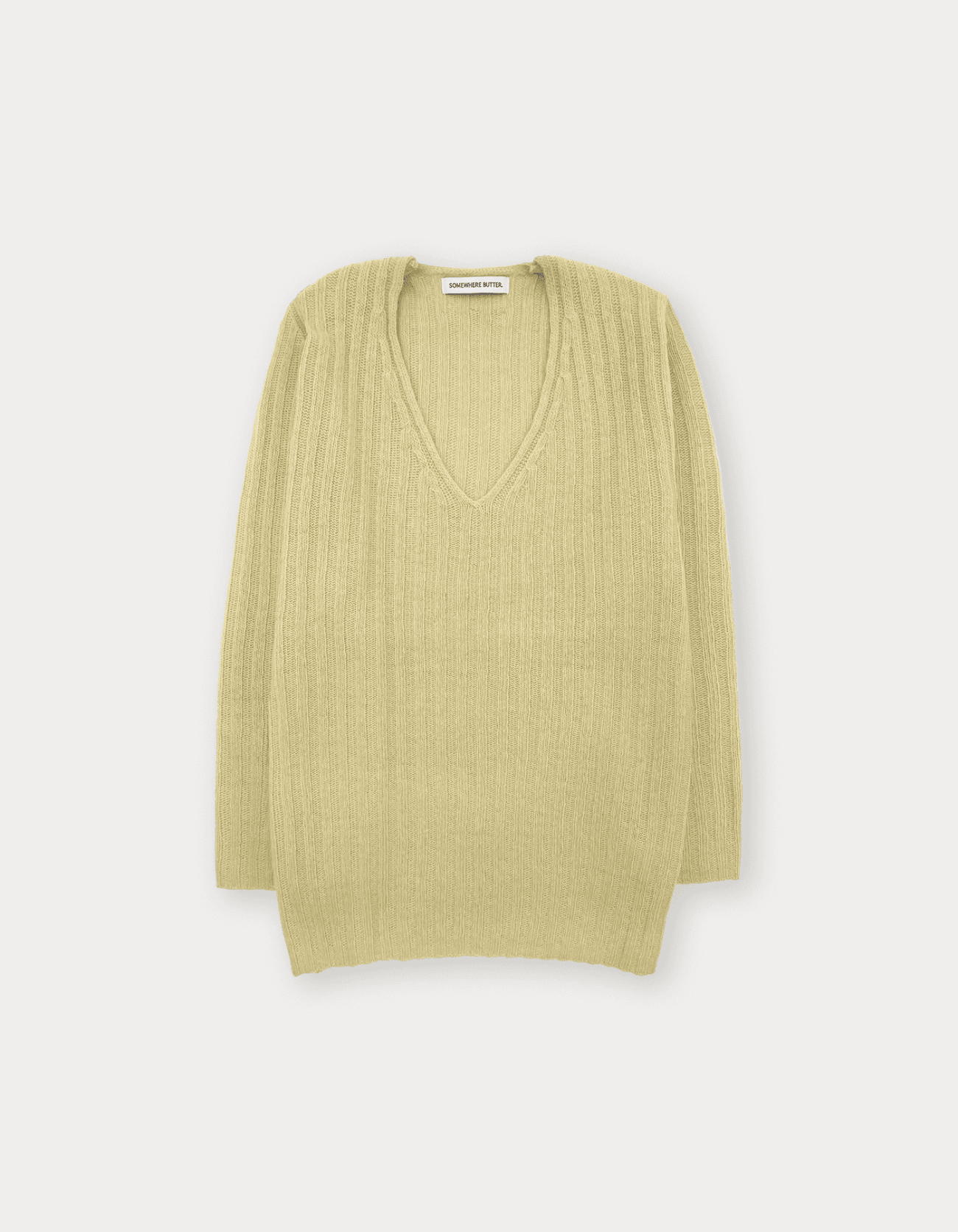 Veggie V-Neck Knit - Butter