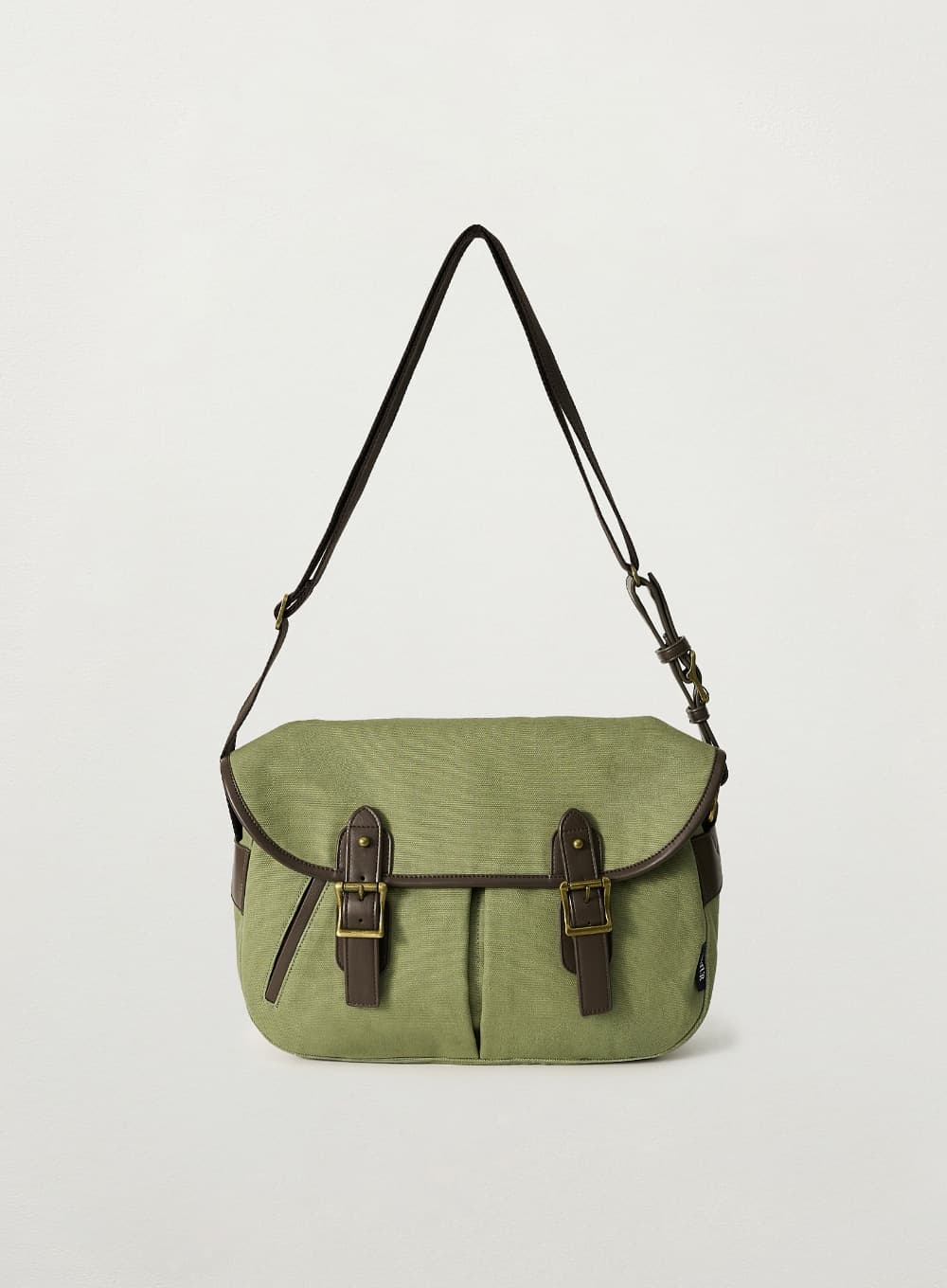 Classic Canvas Shoulder Bag - Khaki