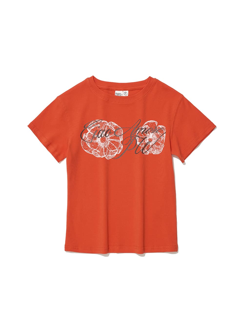 CIAO FLORAL PRINTED SHORT SLEEVE TEE_RED
