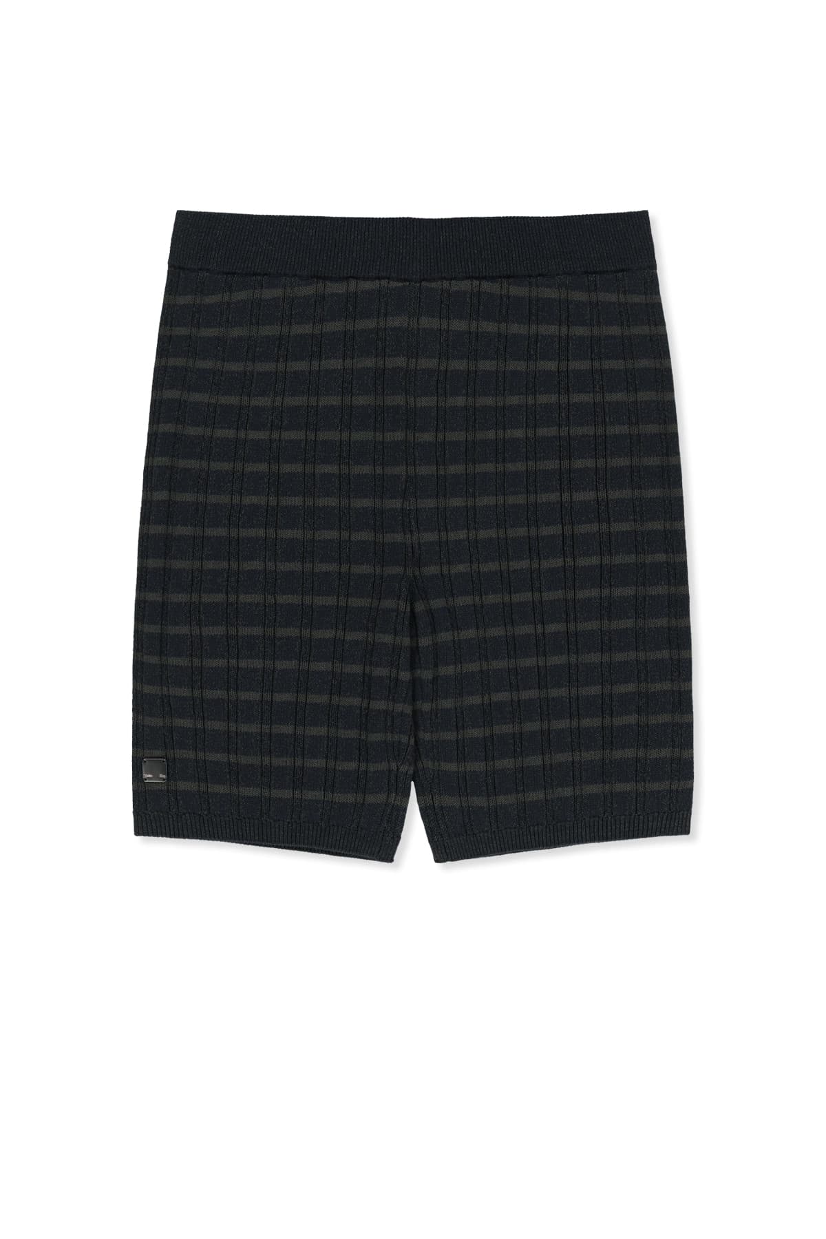STRIPE KNIT SHORTS IN NAVY