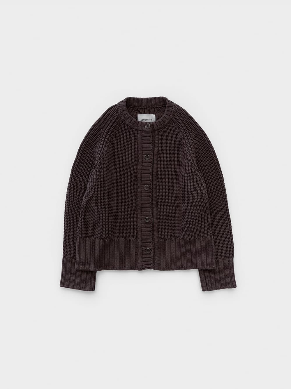 Chunky Rib Cardigan_Purple