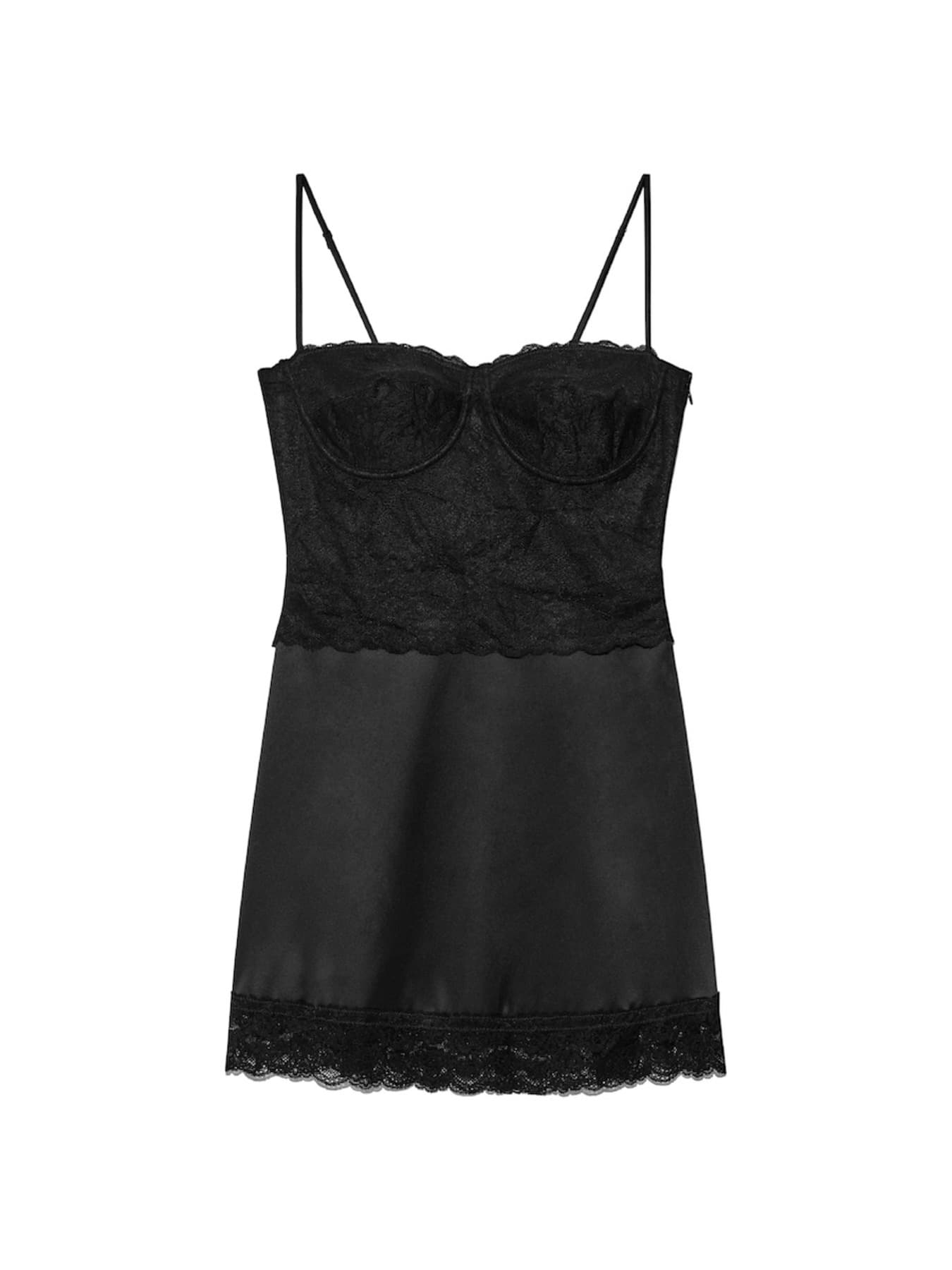 ANGEL DREAM SLIP DRESS (BLACK)