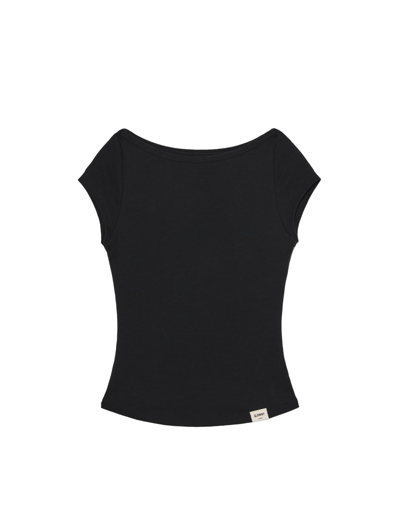 G CLASSIC BOAT NECK TEE (BLACK)