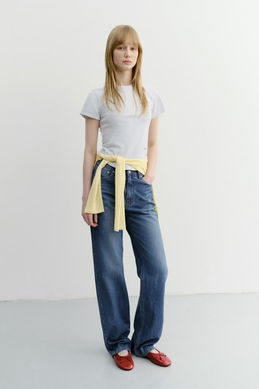 RELAXED SUMMER DENIM PANTS CLASSIC BLUE_UDPA6B223B3