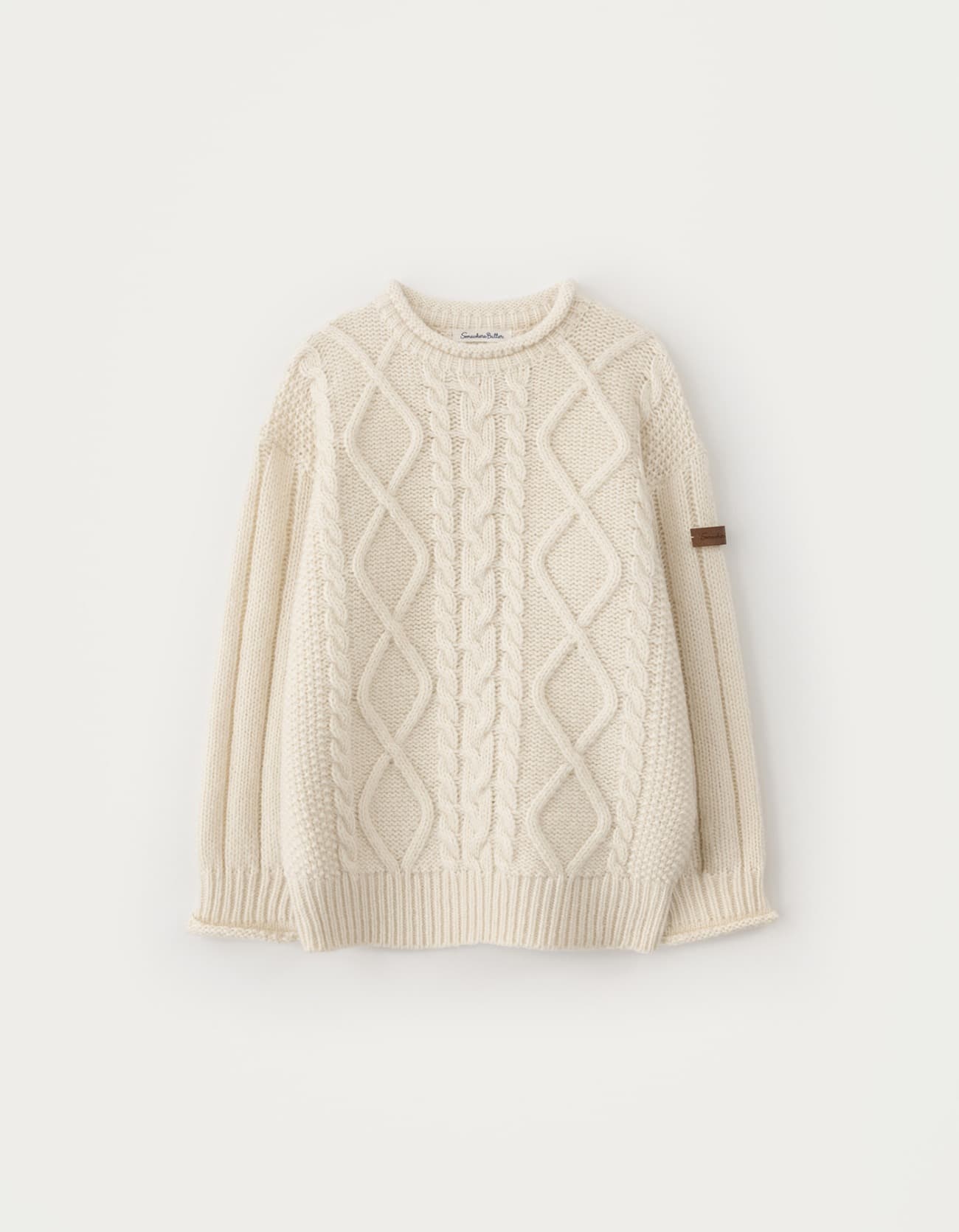 Bens Cable Wool Knit - Cream