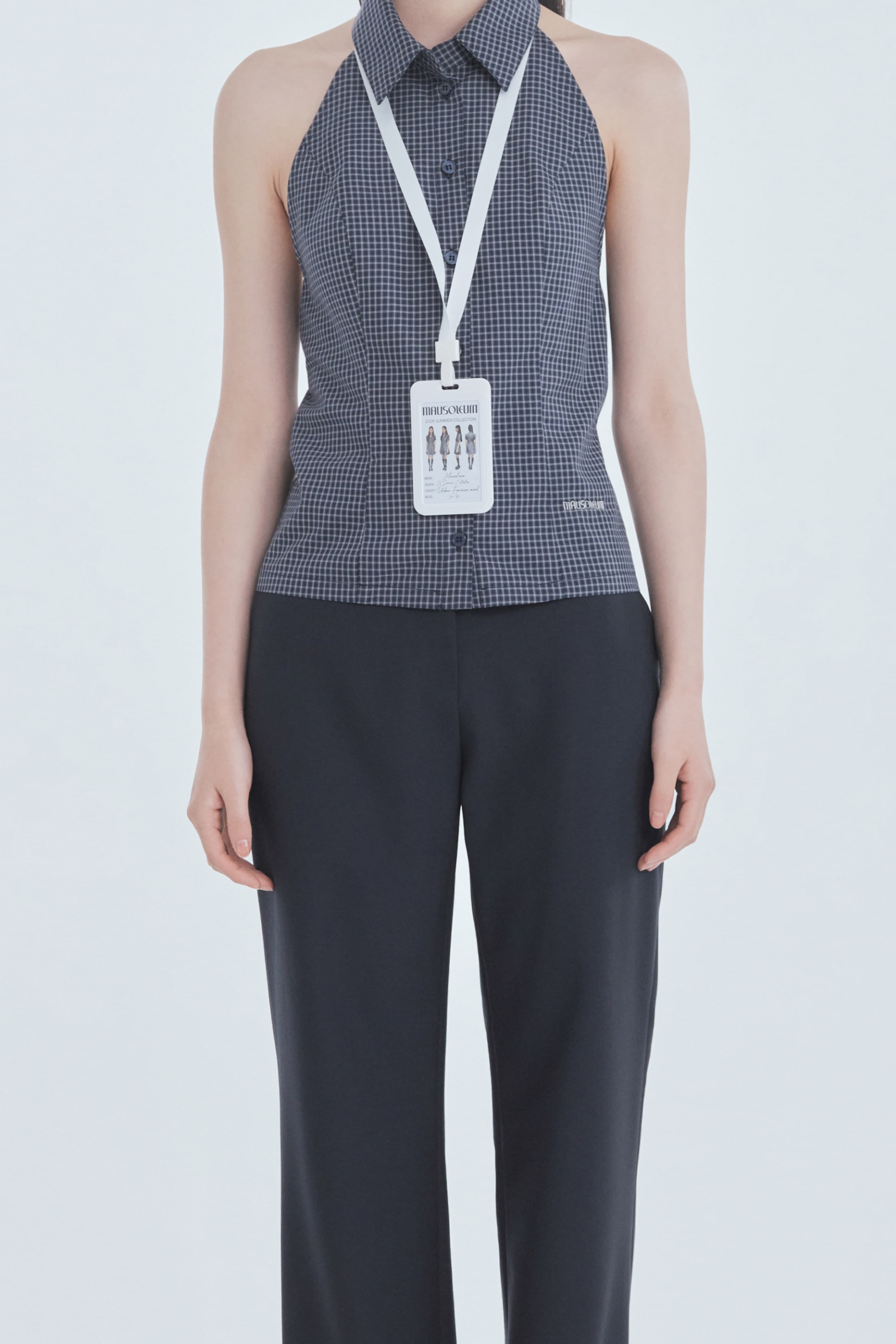 Emma Straight Fit Slacks - Navy