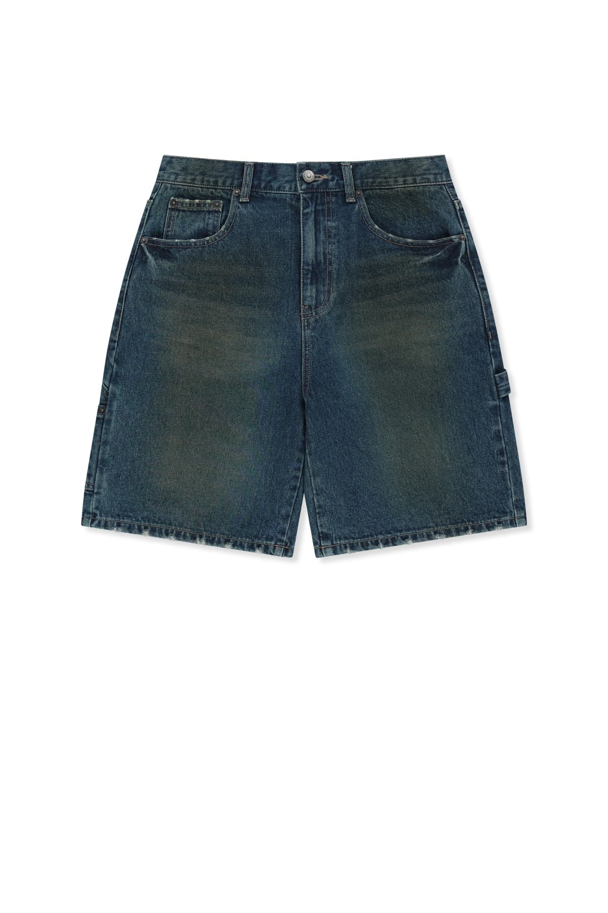 CARPENTER BERMUDA DENIM PANTS IN BLUE