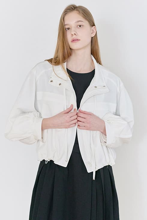 25N summer crop blouson [WH]