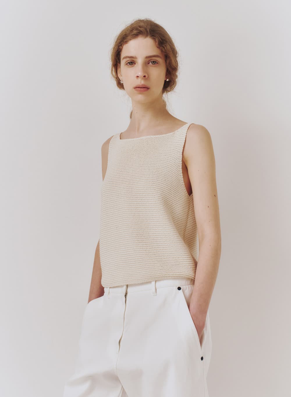 Ami Sleeveless Ecru