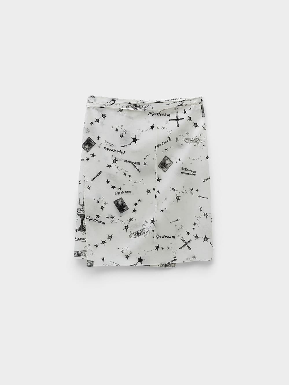 Pipe Dream Wrap Skirt_Ivory