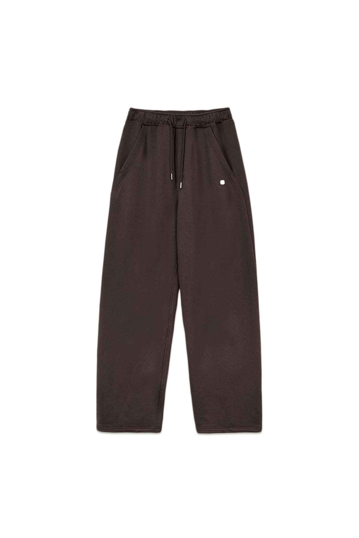 BACK POCKET GLITTER SWEATPANTS FOR WOMEN IN BROWN