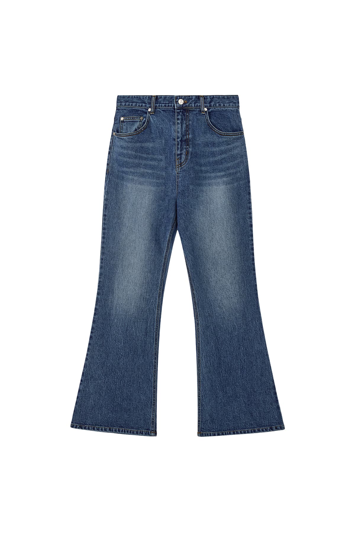 WIDE FLARE JEANS - BLUE