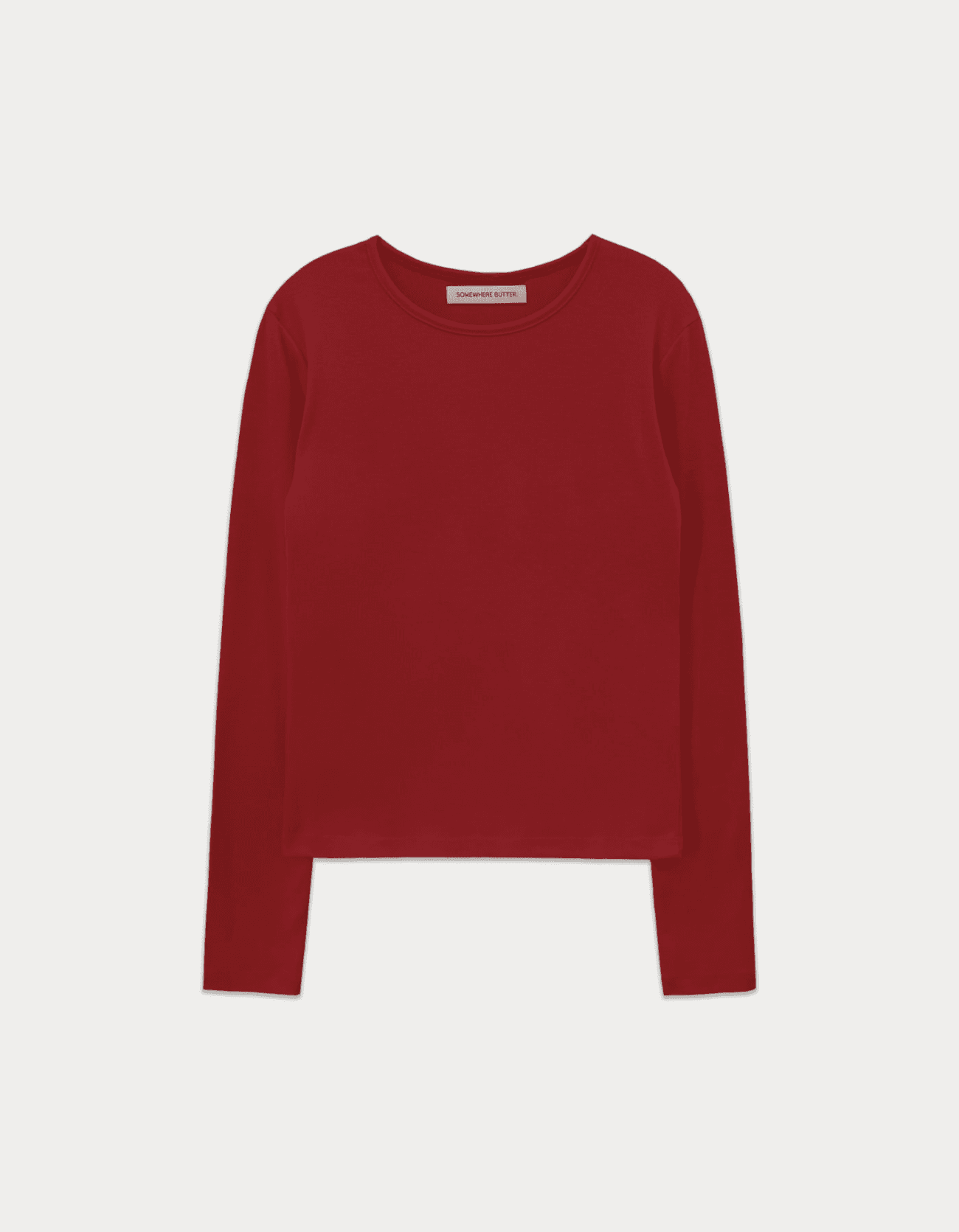 Lettering Long Top - Red