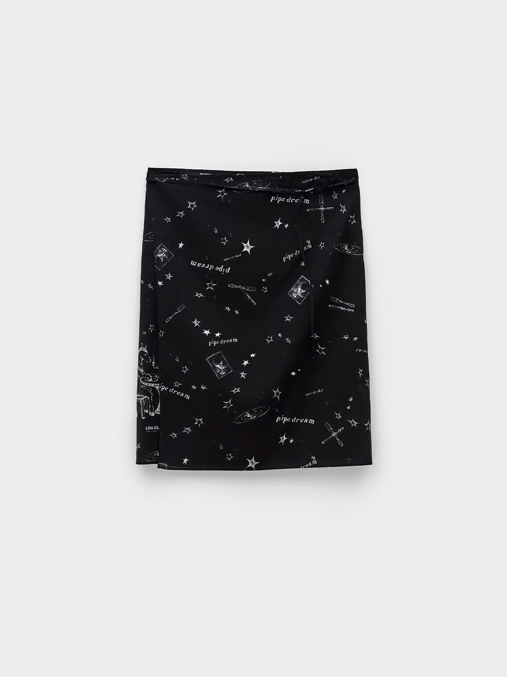 Pipe Dream Wrap Skirt_Black