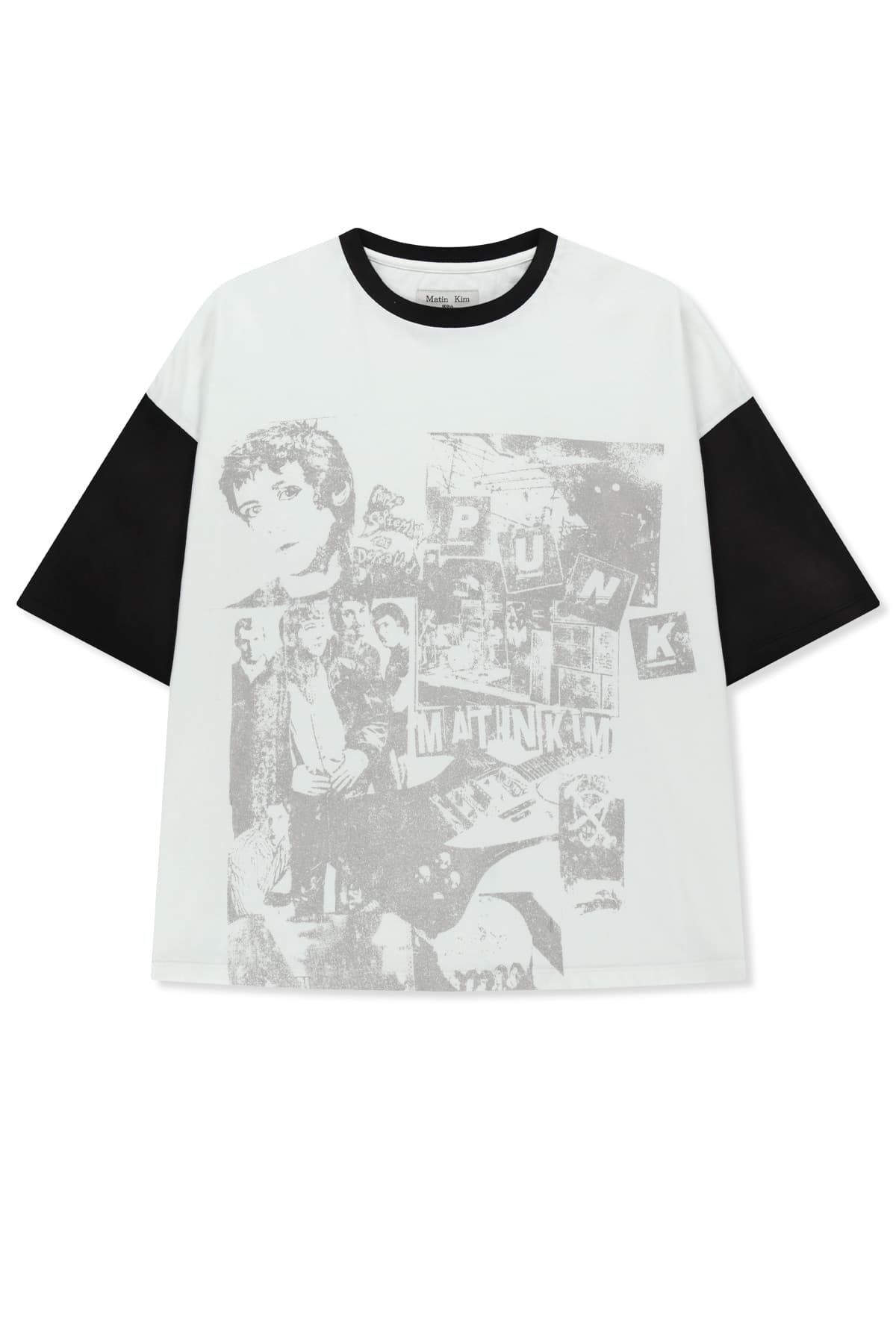 MATIN PUNK GRAFFITI TOP FOR MEN IN WHITE