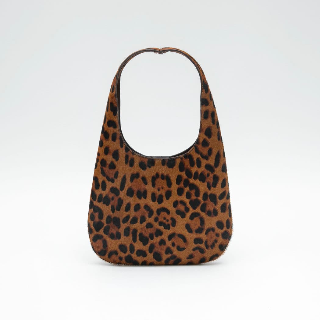 (Z-B-2475)CALF HAIR ROUND TOTE MINI BAG