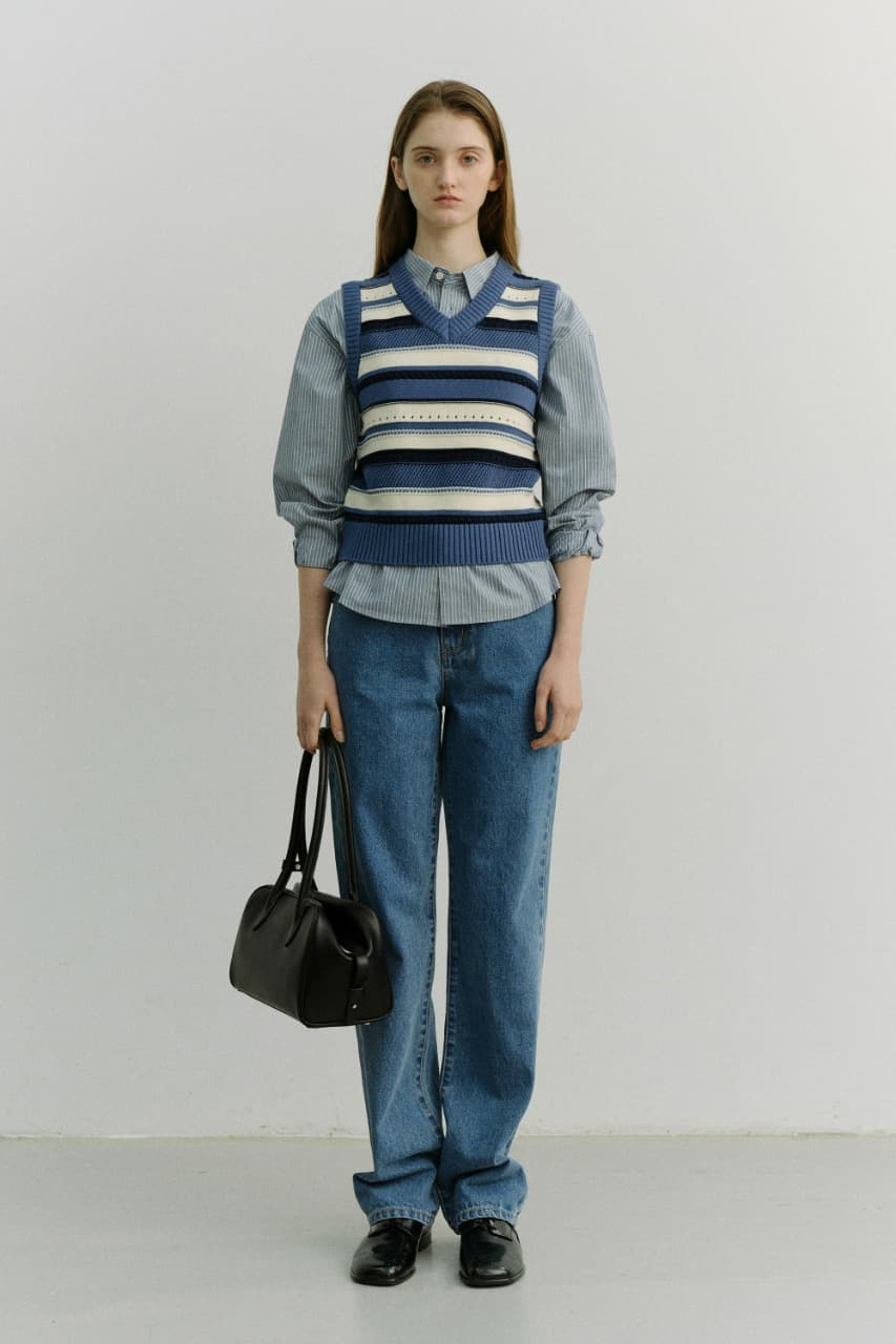 ESSENTIAL STRAIGHT FULL LENGTH JEANS CLASSIC BLUE_UDPA6A217B2