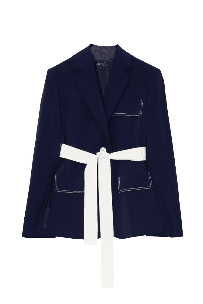 Ribbon Belt Tailored Jacket (2Color)