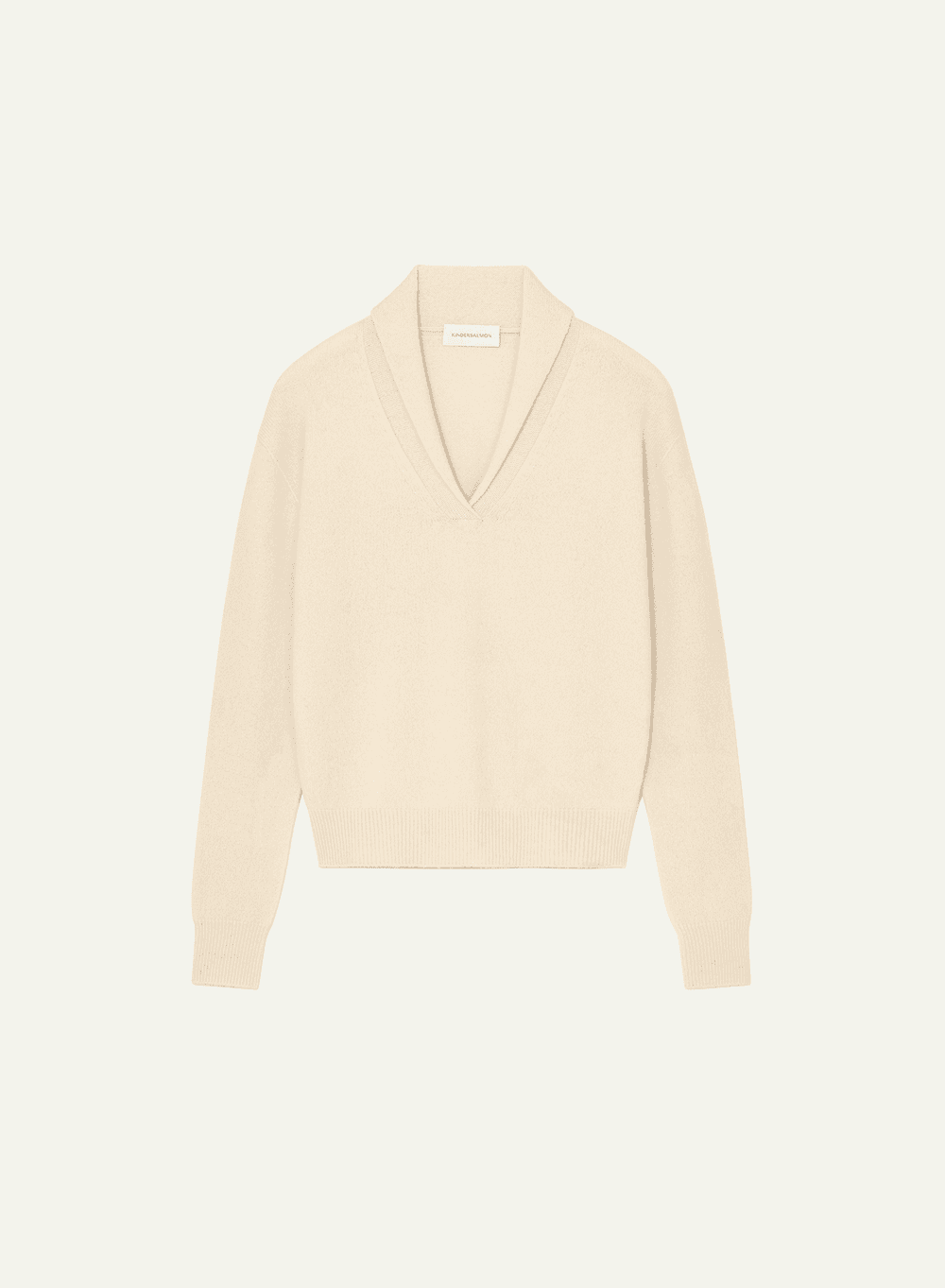 Shawl Collar Pullover Cream