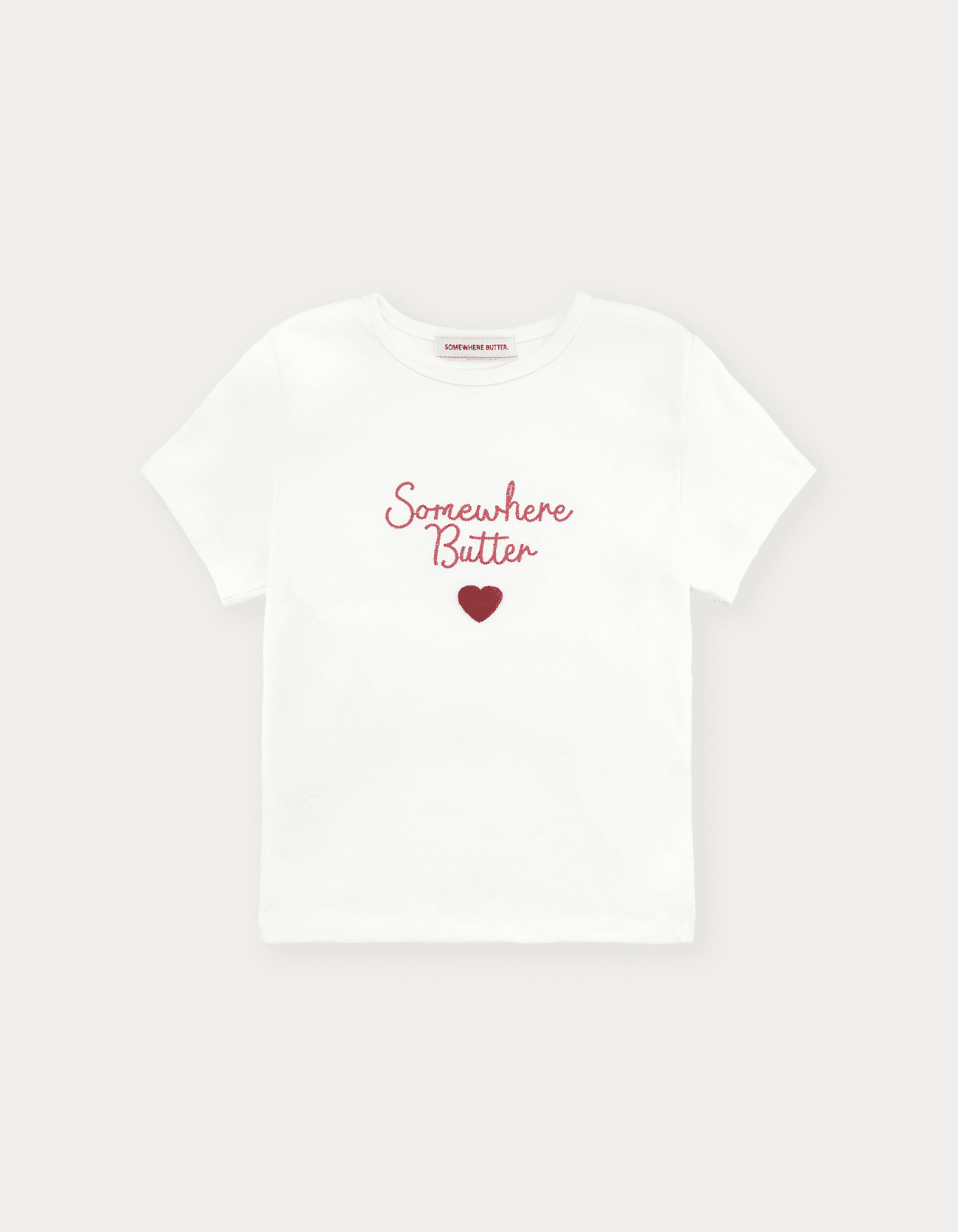 Boucle Heart Logo Top - Ivory
