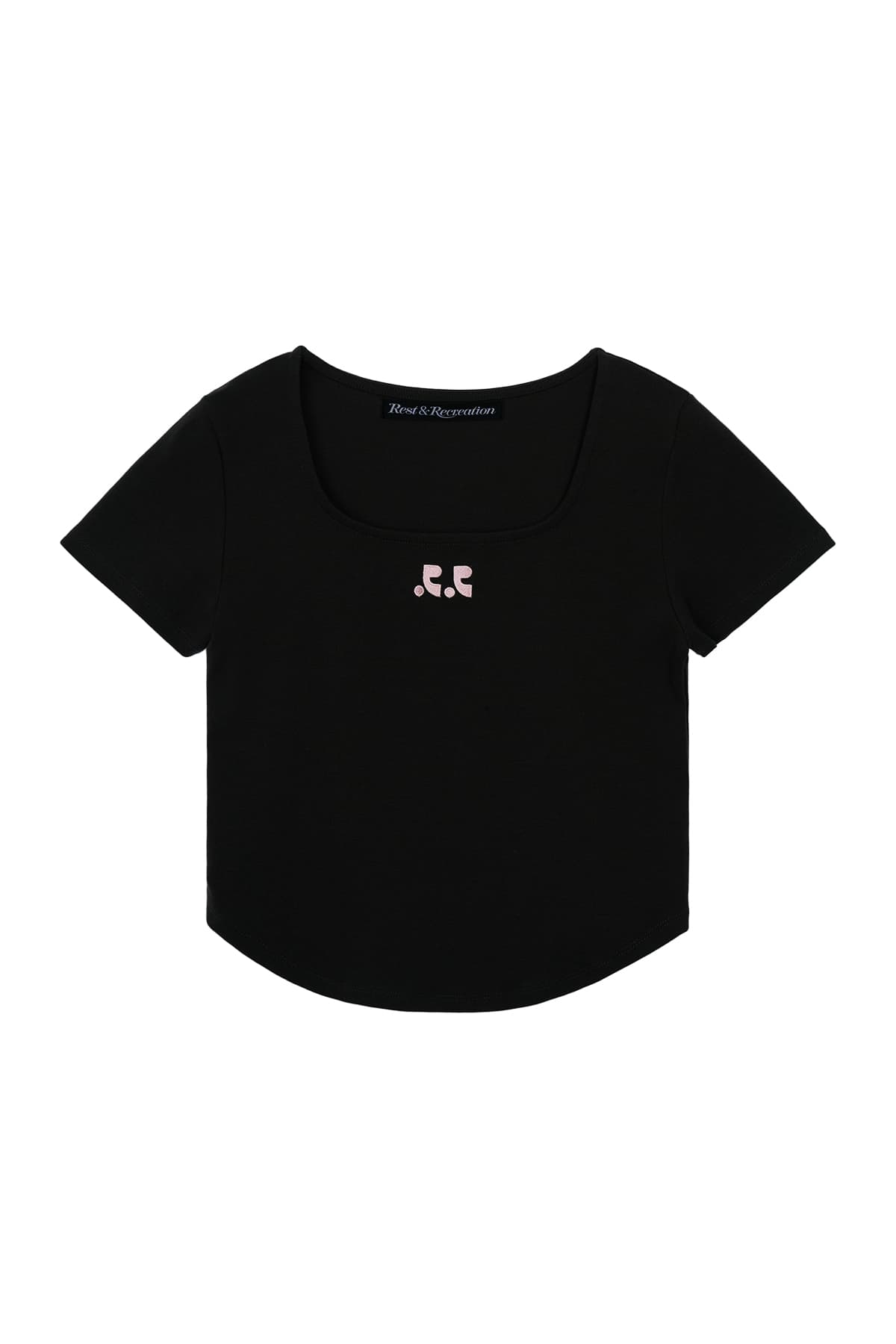RR SQUARE NECK TOP - BLACK