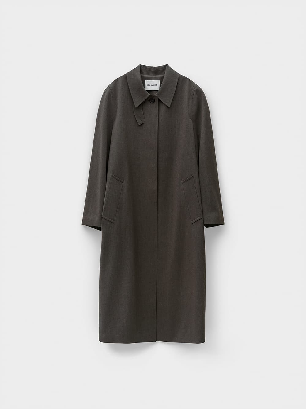 Wool Maxi Coat_Melange Brown