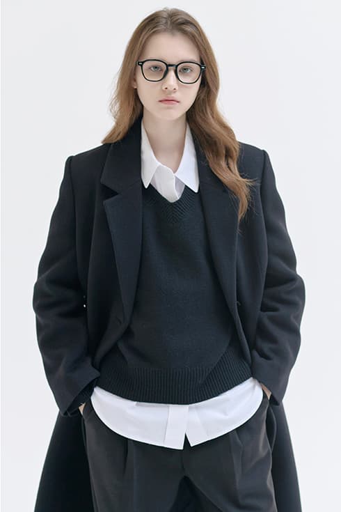 24WN winter basic coat [BK]