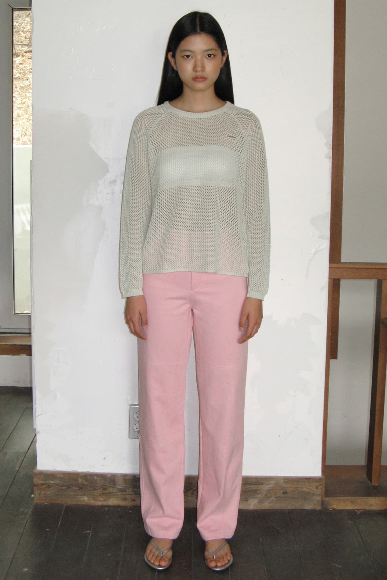 Pigment Washing Pants (Light Pink)