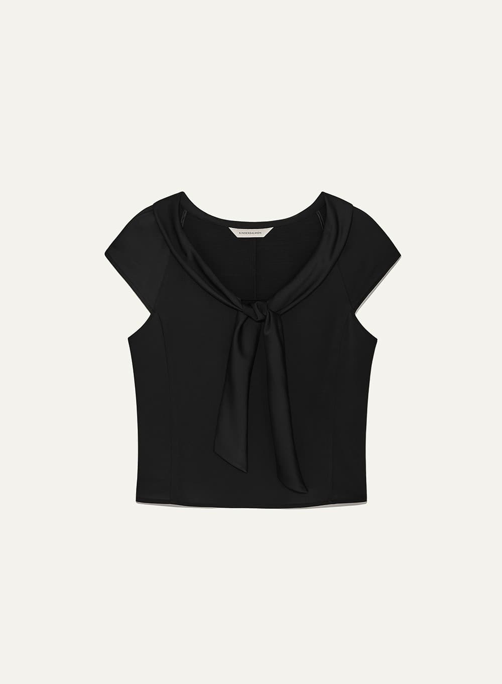 Valois Bowtie Top Black
