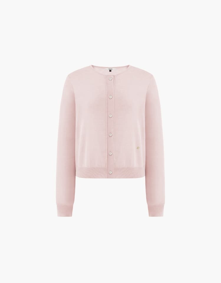 basic short cardigan - pink