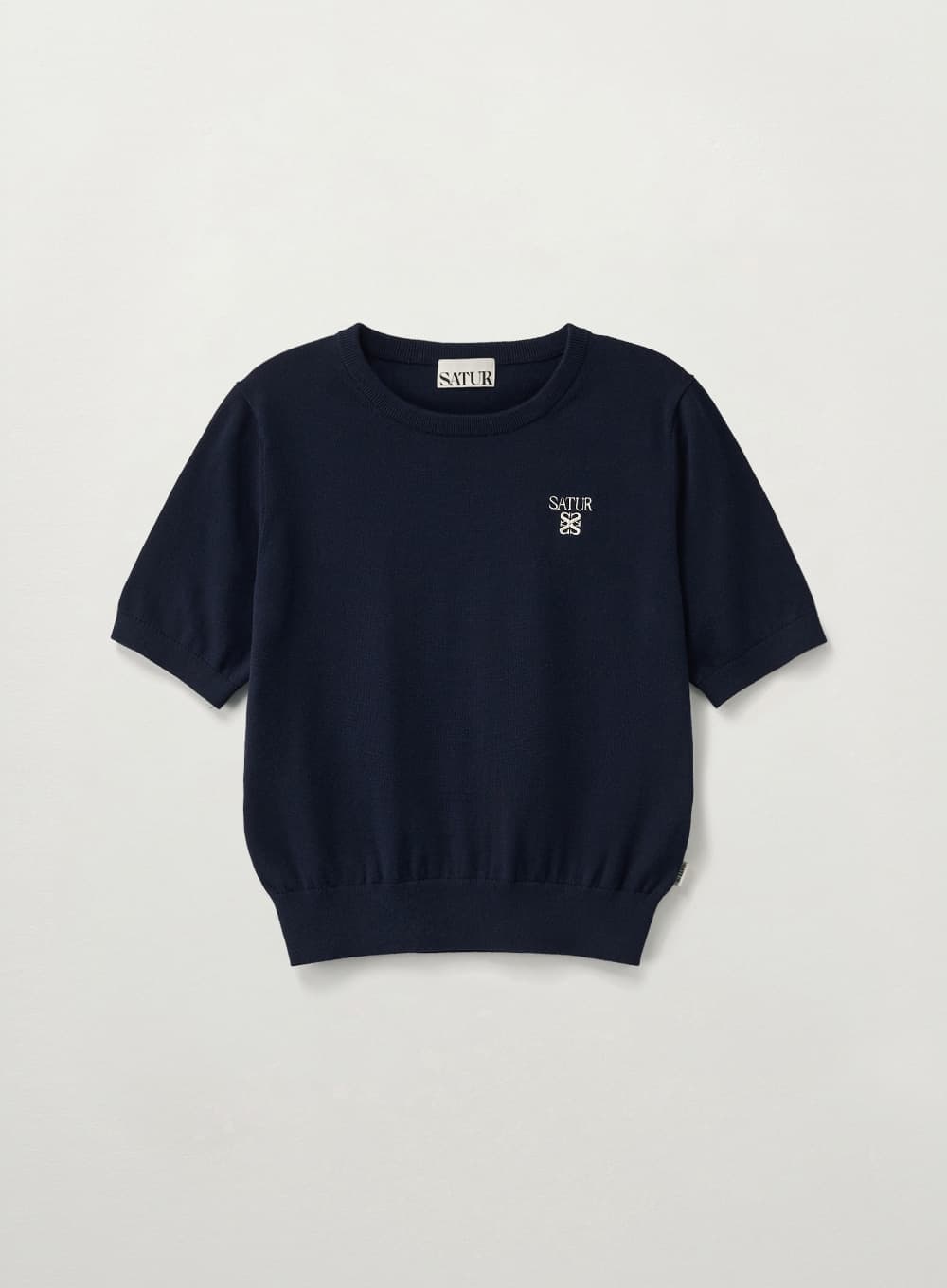 (W) Loren Fine Half Knit - Navy