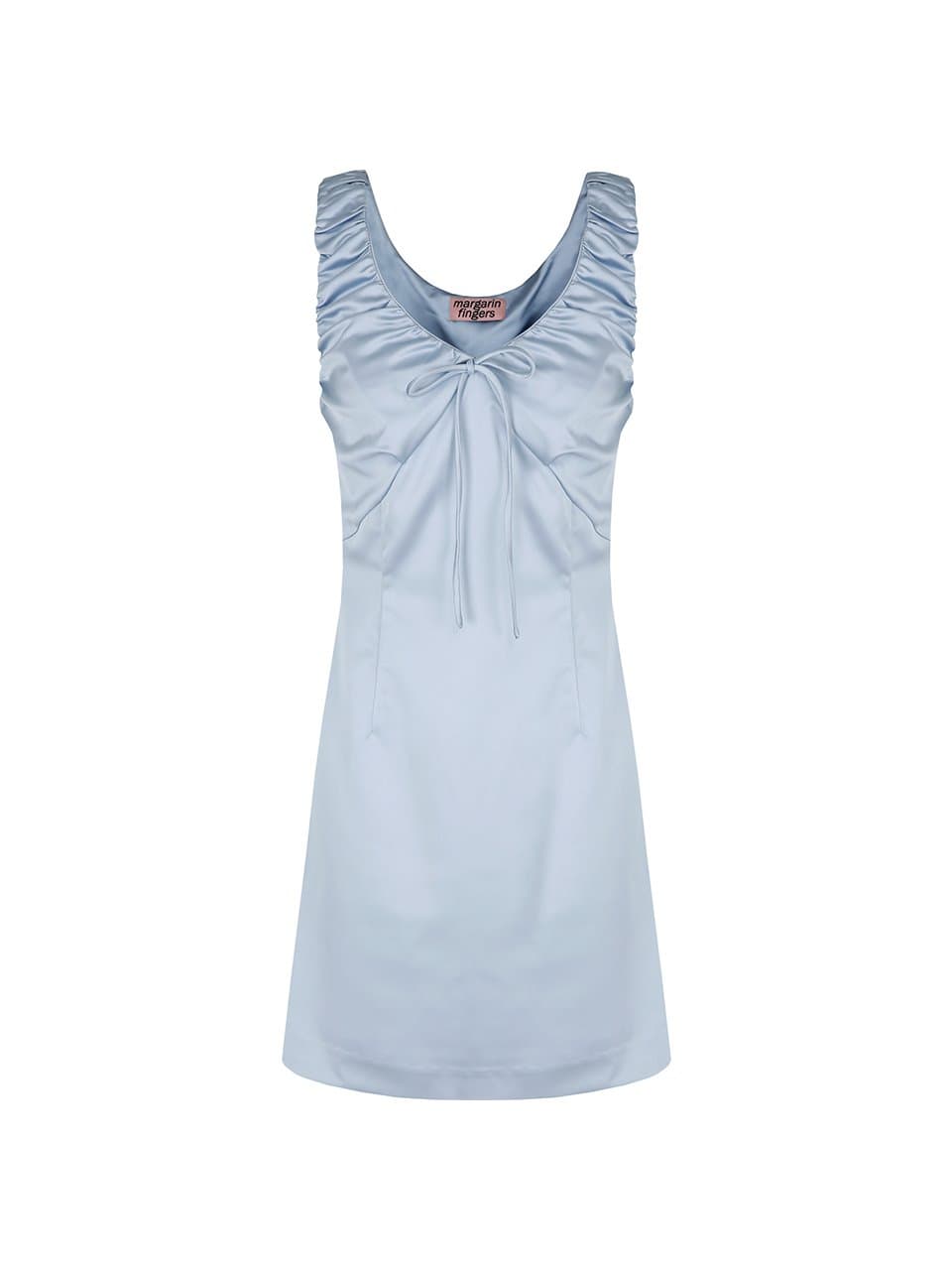 satin shirring one piece