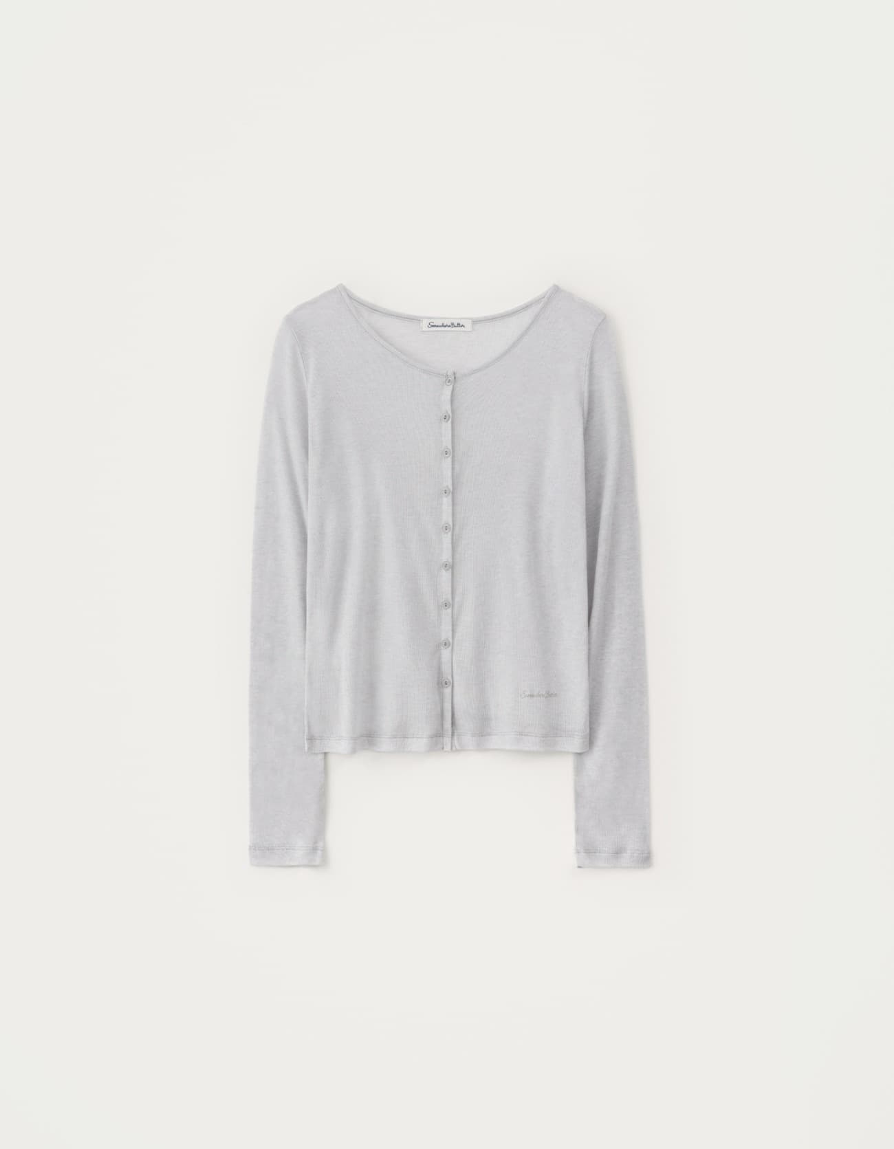 5.20 출고 New Lovey Button Cardigan - Grey