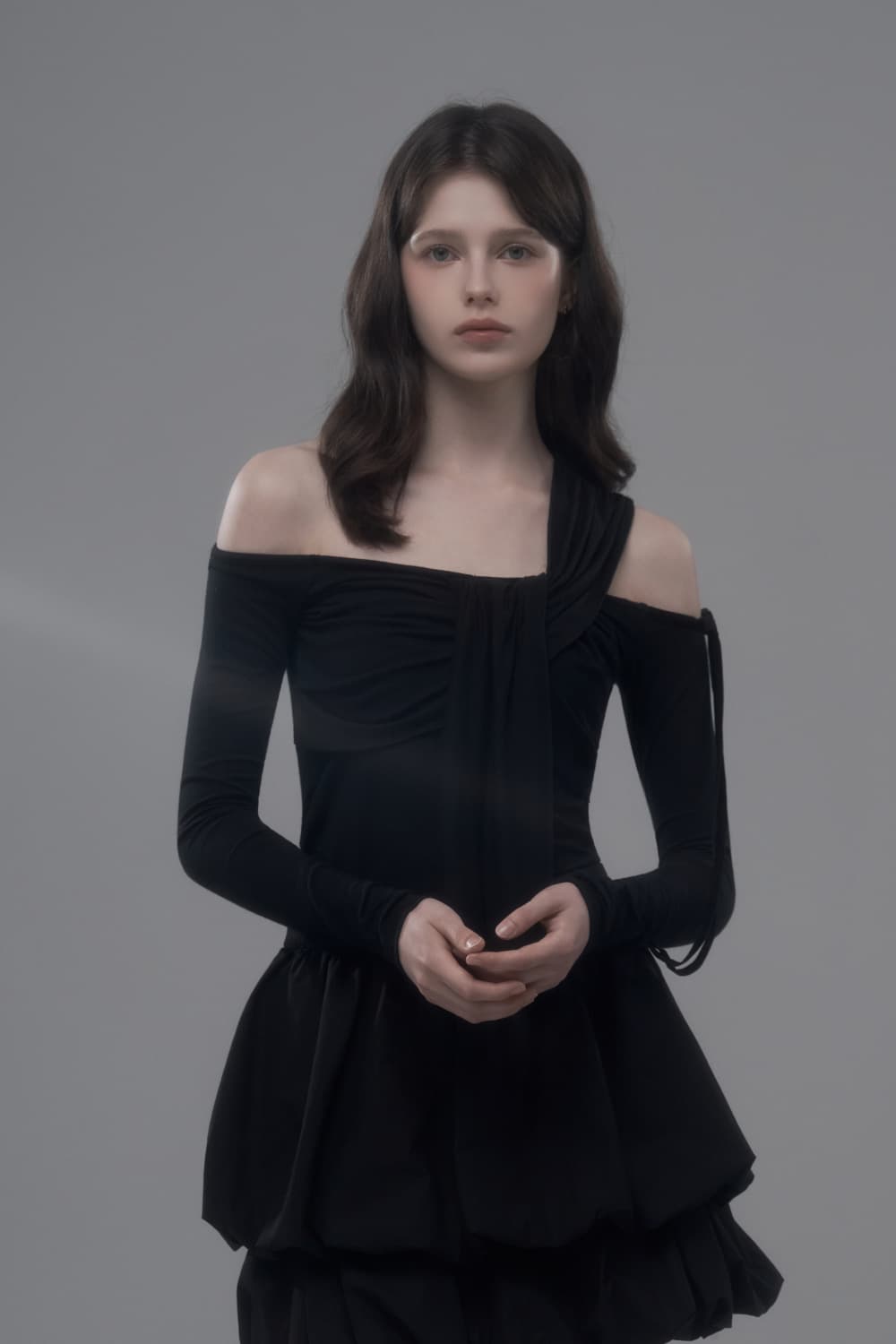 Etude Draped Top - Black