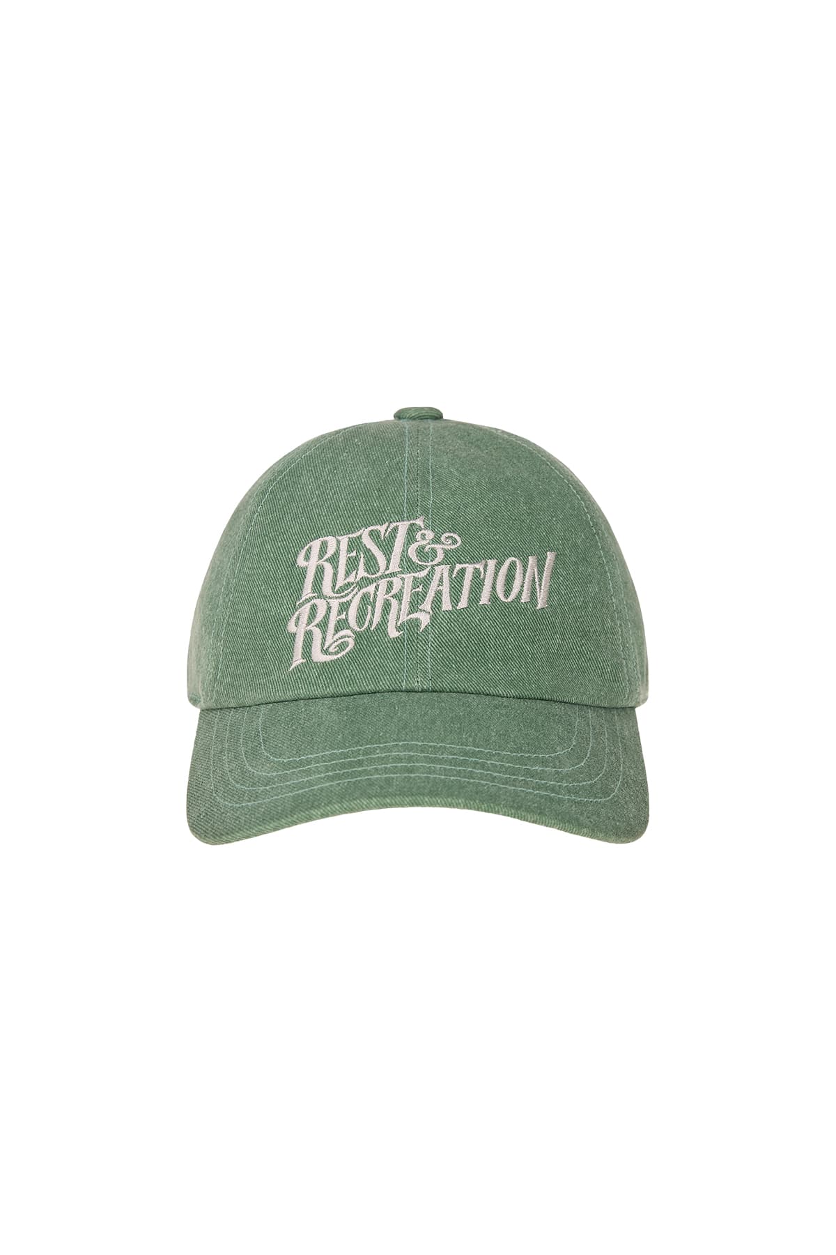 WAVE LOGO WASHING BALL CAP - GREEN