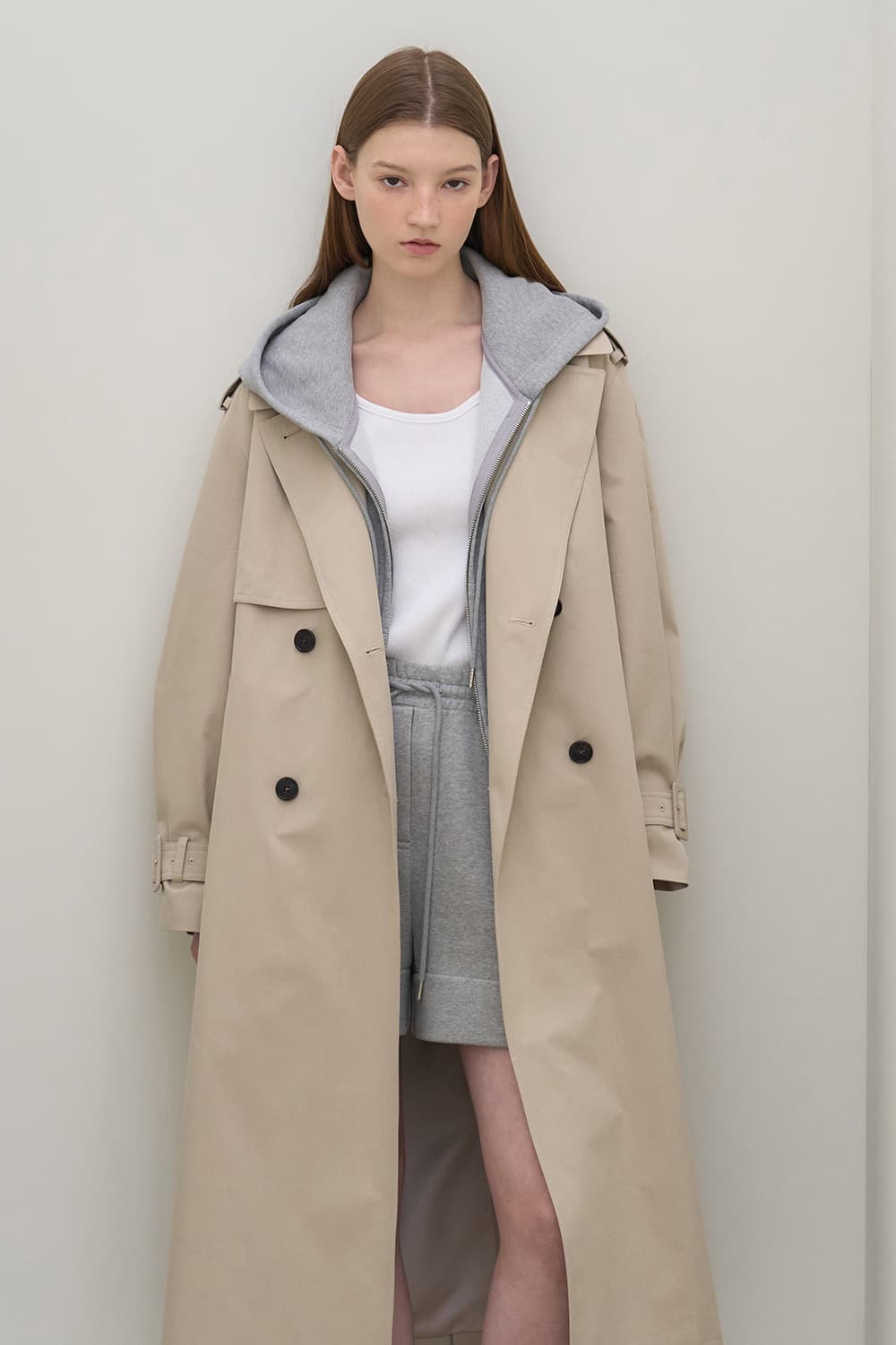 Vintage max trench coat P/beige [N6SCT01]