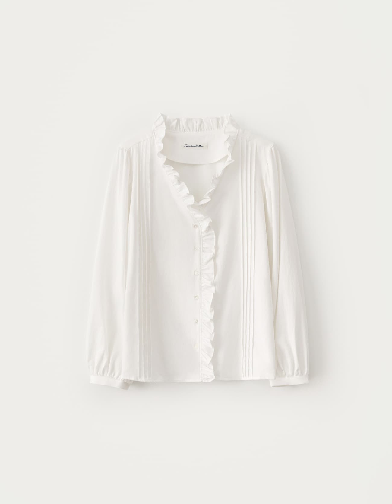 Luka Frill Blouse - Ivory